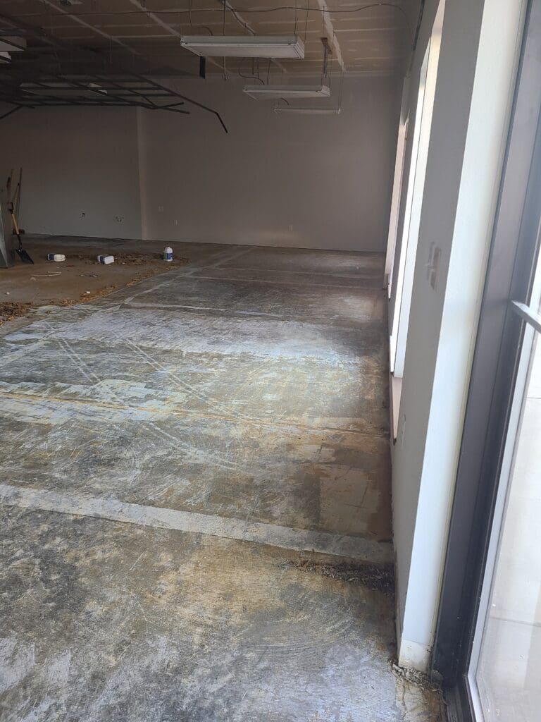 demolition walls at Lace Envy Alterations, a bridal seamstress in Spokane