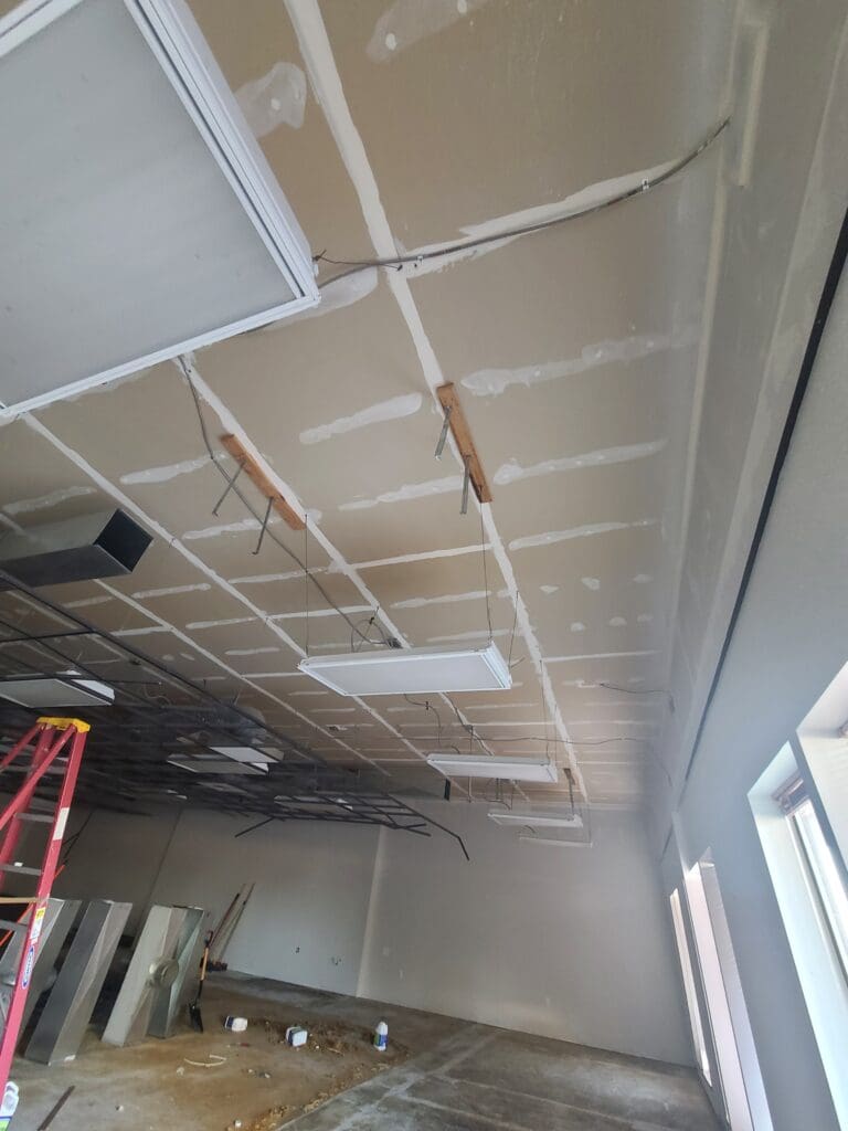 demolition walls at Lace Envy Alterations, a bridal seamstress in Spokane